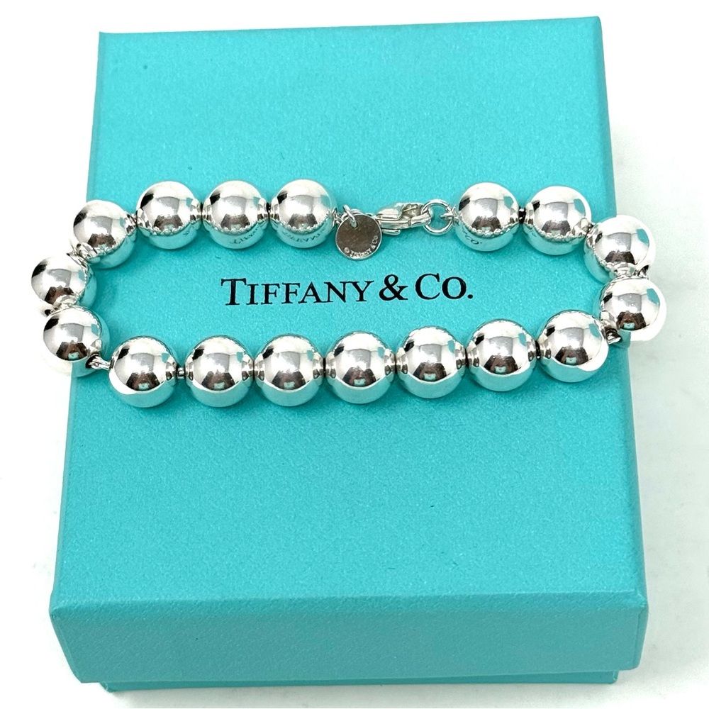 lAuthentic Tiffany & Co. Ball Beaded 10mm Bracelet.